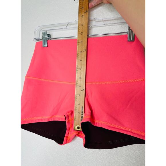 Lululemon Peach Bordeaux Reversible Sweat Wicking Boogie Short Shorts 2 - Picture 9 of 9